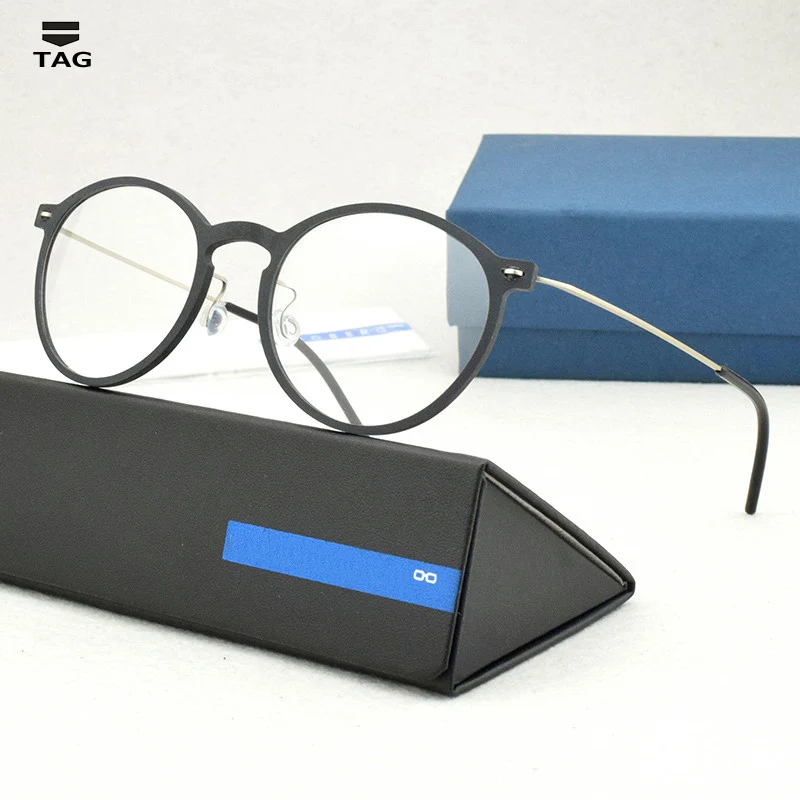 TR90 Marca de la Ronda de gafas de mujer de Diseño de Lentes ópticos Marco de los Hombres de metal de la Vendimia de la prescripción de lentes Miopía ordenador espectáculo 4