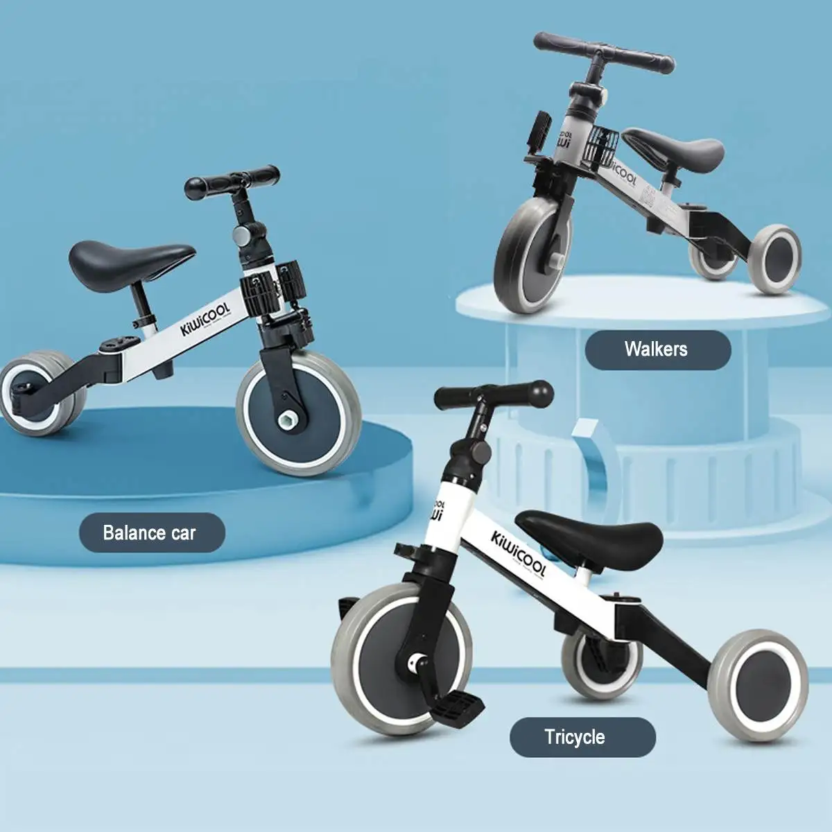 Deformable Niños Scooter de tres ruedas Bebé 3 EN 1 Diseño de la Bicicleta de Equilibrio de Bicicletas de Paseo En los Juguetes de los Niños de la Bicicleta de Altura Ajustable de Regalo 4