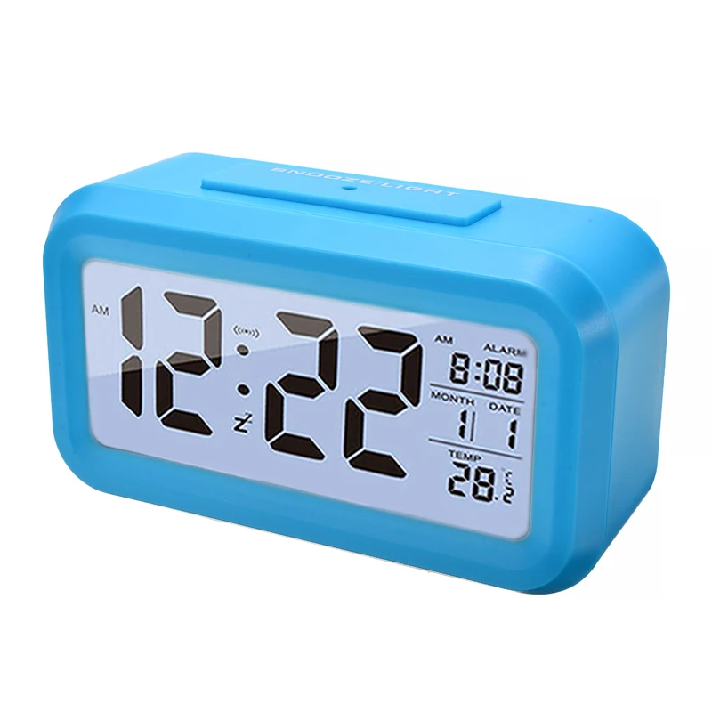 Nuevo LED de Alarma del Reloj Digital, Calendario, Reloj Alarma para Sutdent Oficina Ilumina Repetición Silenciosa de la Casa de la Mesilla de Reloj Eléctrico 4