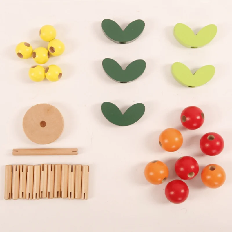 De madera Ensambladas Árbol DIY Perlas de Hojas Edificio Montessori, Juguetes de Madera de las Ramas del Árbol de la Sabiduría Aprendizaje de los Niños de Juguete de Regalo 4