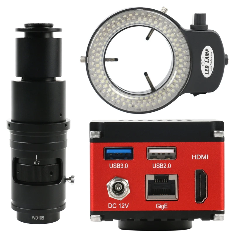 8.3 MP FHD Sensor SONY IMX342 4K UHD 60FPS USB3.0 RJ45 1080P HDMI de Video Electrónica de Precisión de la Medición de la Cámara del Microscopio 4