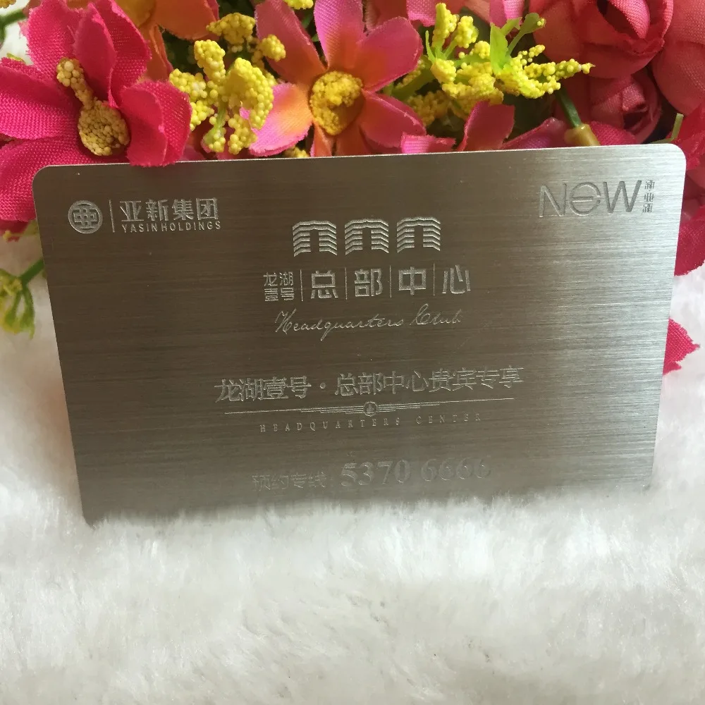 De metal personalizado de tarjetas de visita de Lujo de Metal Negocio de impresión de Tarjetas de visita/nombre Card100pcs mucho diseño libre 4