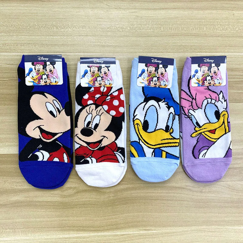 Disney nuevo de dibujos animados impreso muñeco de Mickey/Minnie/Goofy/Daisi calcetines calcetines de algodón lindo lindo color de los calcetines de algodón 4