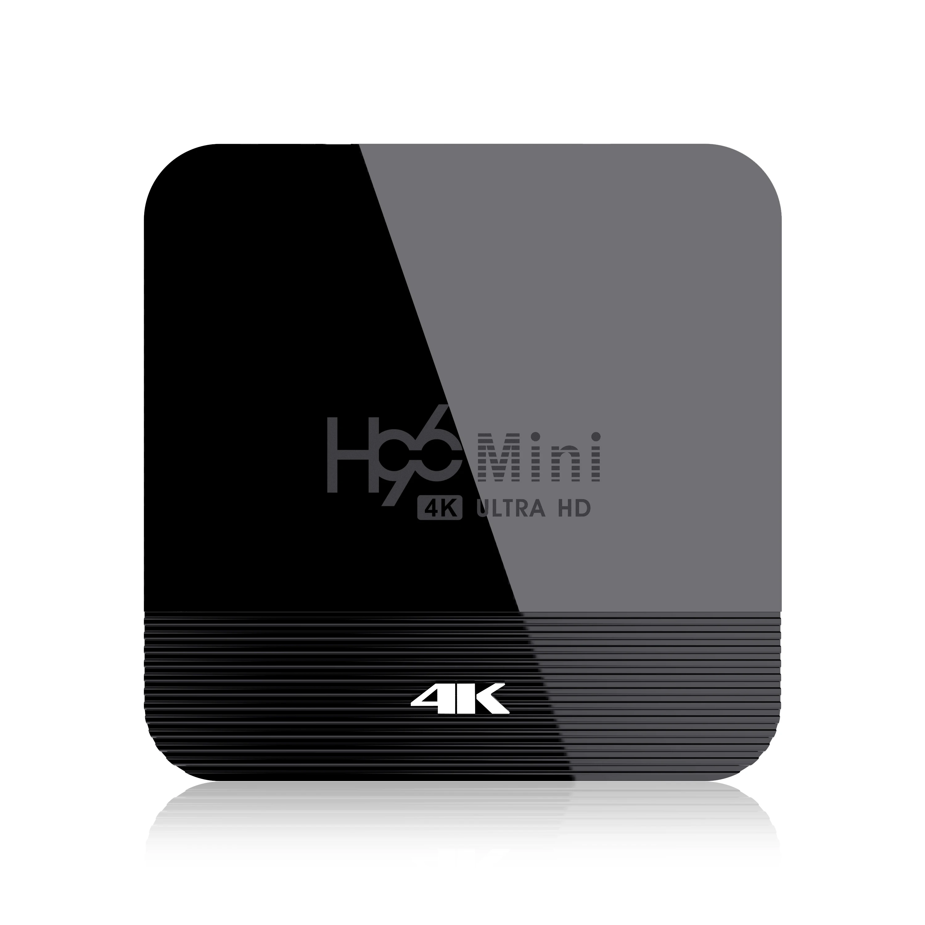 Hoteles Quad Core 4K Smart TV Box Android9.0 Rockchip RK3228A Apoyo 2.4 G/5G WIFI Bluetooth de la Pantalla LED de H96 MINI H8 4