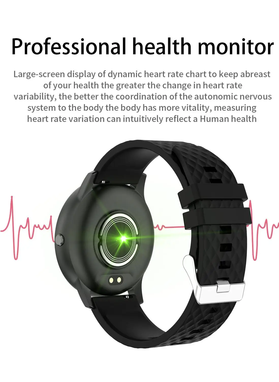 CZJW H30 los relojes inteligentes android reloj para hombre de fitness tracker pulsera smartwatch 2020 de la presión arterial IP67 impermeable reloj deportivo 4