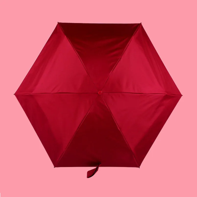 Un Tamaño Mini Paraguas De La Lluvia De Las Mujeres Pongis Paraguas Plegable Soleado Y Lluvioso Paraguas De La Lluvia De Las Mujeres Mini 4