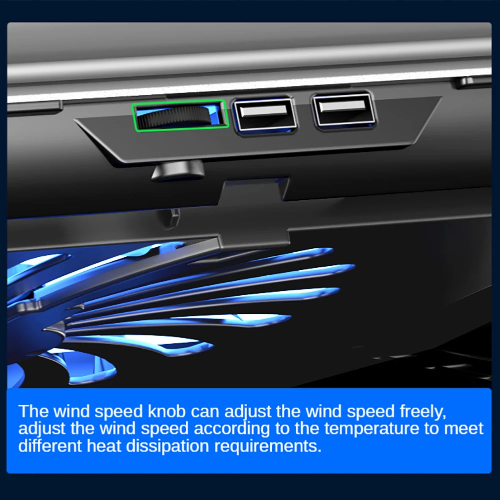 Portátil Refrigerador Stand de Juegos de Soporte de Enfriamiento Dual USB Soporte de Altura Ajustable para pc Portátil Con Ventilador Para Macbook Pro 4
