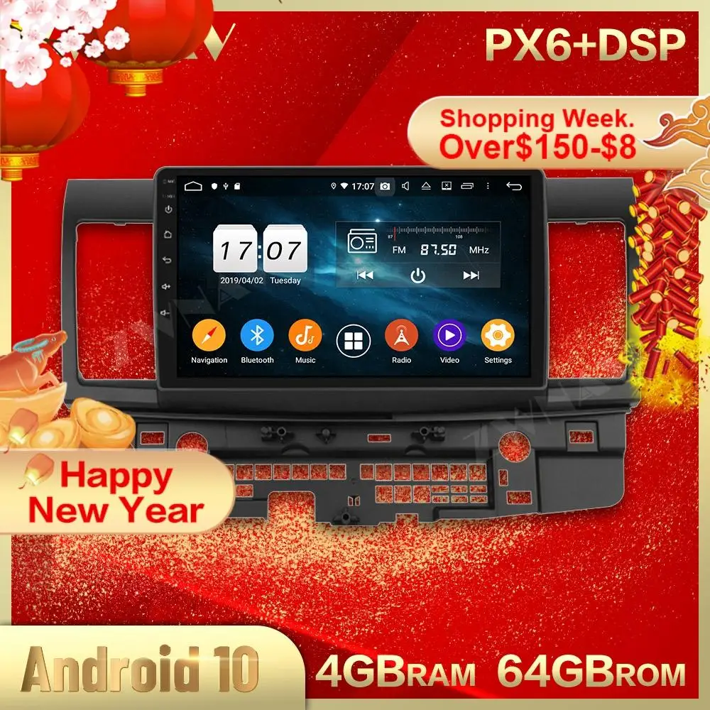 2 din Android 10.0 Coche de la pantalla, el reproductor Multimedia Para Mitsubishi Lancer 2012 de vídeo estéreo Android GPS navi jefe de la unidad de auto stereo 4