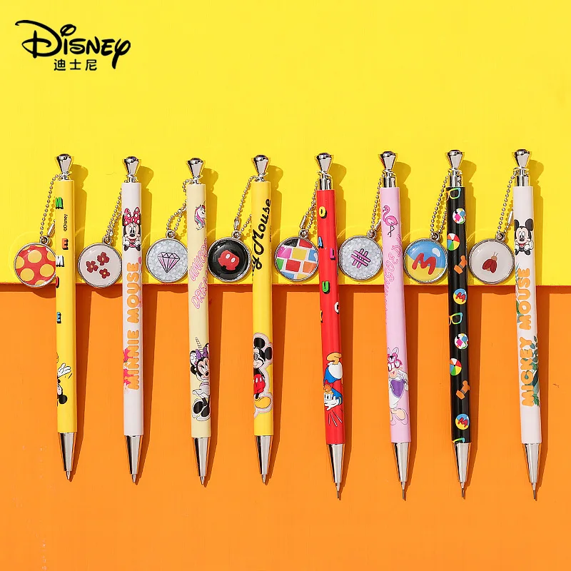 Disney Congelado Pato Donald dibujos animados estudiante papelería lindo lápiz mecánico + creadora de Mickey bolígrafo conjunto 4
