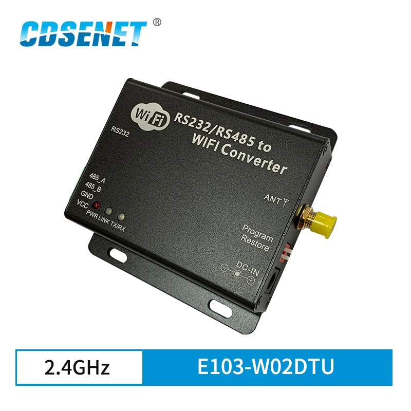 2.4 GHz WIFI DTU rf Inalámbrico Módulo RS232 Puerto Serial RS485 CDSENET E103-W02-DTU CC3200 Transmisor de 2,4 ghz WIFI Servidor 4