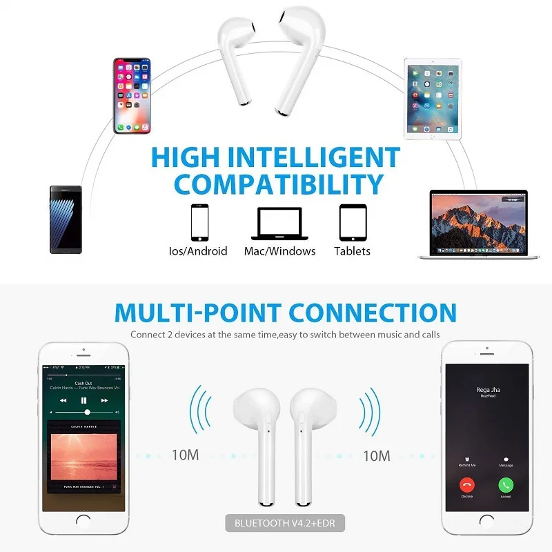 Auriculares inalámbricos Para Xiaomi Redmi Nota 5 Pro SD636 Bluetooth de los Auriculares de Música con Auriculares Earbud 4