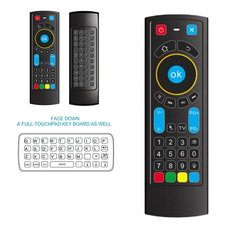 Para Amazon Fire Stick de Control Remoto Inalámbrico MX3 PRO USB Inalámbrico de Control Remoto de Teclado Aire Ratón 2.4 G Para Android TV Box 4