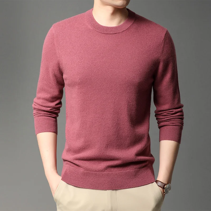 Suéter de los Hombres de la ropa de cuello redondo de manga larga suéteres jke287 4