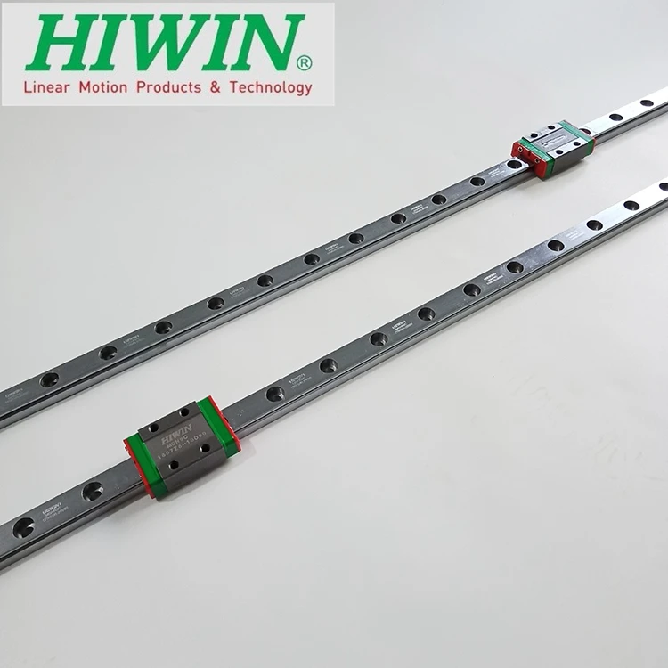 2pcs Original Hiwin guía lineal MGN9 200 250 300 330 350 400 450 500 550 600 mm + 2pcs MGN9C bloques de 12MM MGNR9 ferrocarril CNC router 4
