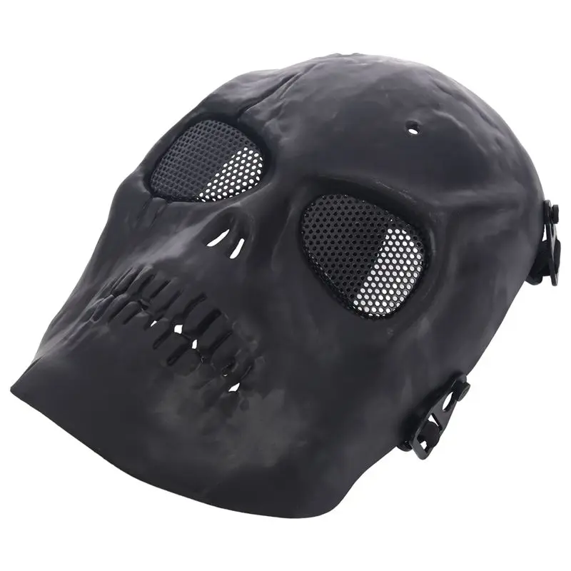 Airsoft Máscara De Cráneo Completo Máscara De Protección - Negro 4