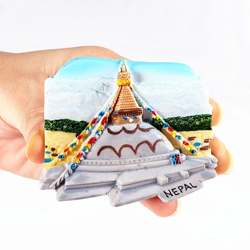 Refrigerador magnético pegatinas conmemorar Bhután Vietnam, Laos, Myanmar, Camboya 3d, imán de nevera de modelado Mundial del turismo, tienda de regalos 4