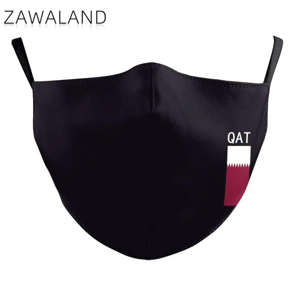 Zawaland Adulto Máscaras Negras EMIRATOS árabes unidos, estados UNIDOS QAT KSA Bandera Máscaras Reutilizables de Tela en la Boca de la Cara de Máscara Contra Máscara con Filtro de Polvo Lavable Boca Cap 4