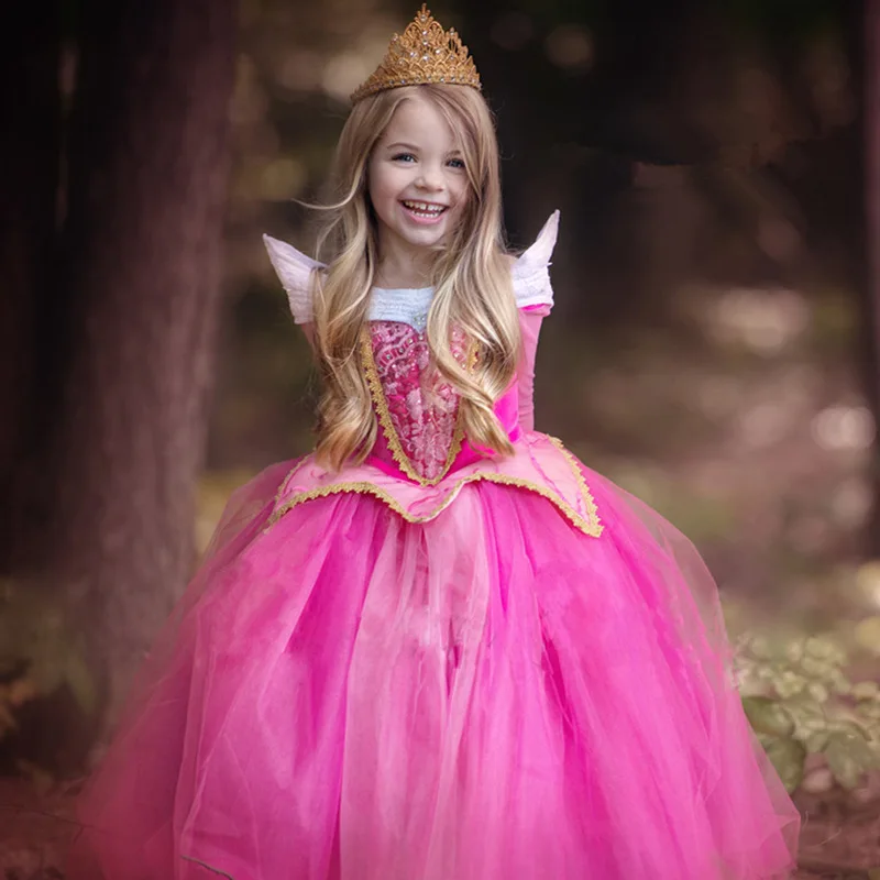 Nueva de Halloween Vestido de las Niñas Traje de Fiesta de disfraces Cosplay de la Princesa Bebé Vestidos de Navidad para Niños de Cumpleaños Conjuntos de Ropa 4