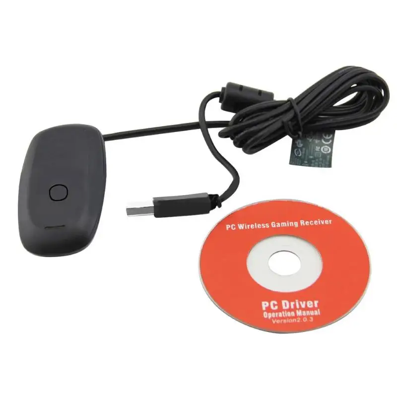 Wireless Gamepad PC Adapter USB Receptor Para Microsoft Xbox 360 Consola de Juegos Controlador USB Receptor de PC Con el controlador de CD 4