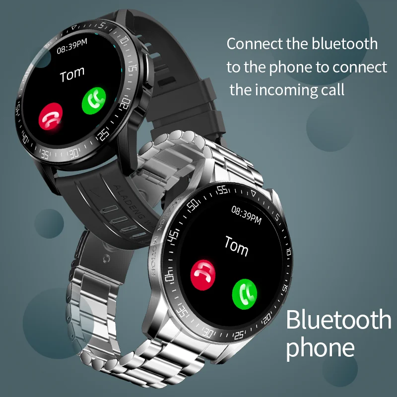 696 Reloj Inteligente ALD3 de Infrarrojos de la temperatura del Cuerpo de medida de Bluetooth de la Llamada de la frecuencia cardíaca Passometer Smartwatch de los Hombres Pulsera de las Mujeres de B 4