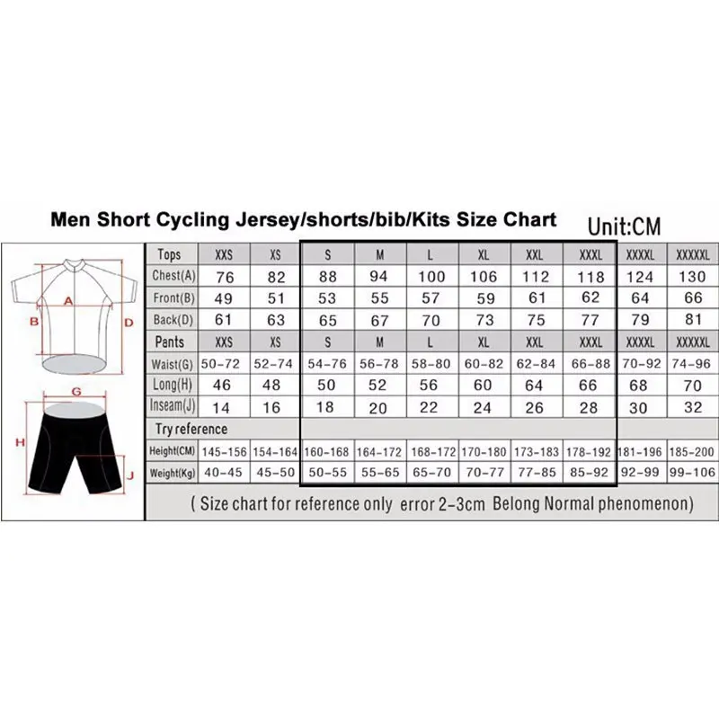2020 AUSTRALIA bicicleta raccing equipo de ropa trajes uniformes masculinos de ropa para ciclistas de carretera bicicleta de mtb kits de alta quailty almohadilla de gel culotte 4
