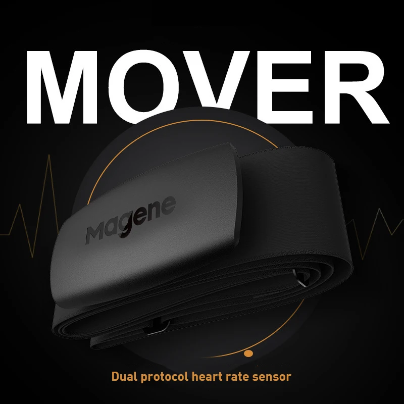 2021 Magene empresa de Mudanzas H64 Monitor de Ritmo Cardíaco Bluetooth HORMIGA Sensor Con Correa de Pecho Doble Modo de Ordenador de Bicicleta de Wahoo Garmin BT Sports 4