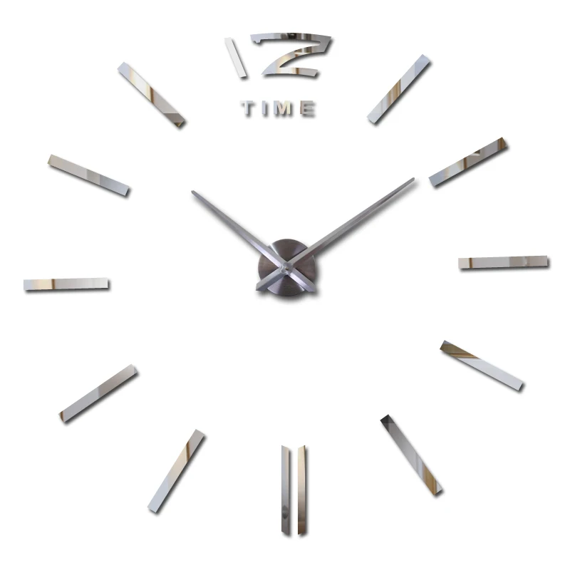 Nueva llegada relojes de Cuarzo Breve relojes 3d real gran reloj de pared se apresuraron espejo pegatinas diy sala de estar DESCUENTOS Aún la vida 4