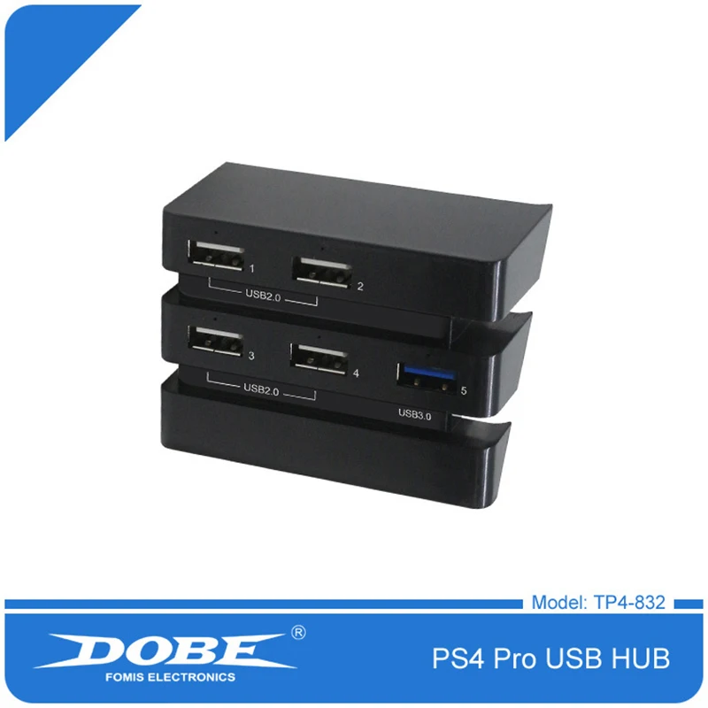 DOBE PS4 PRO 5-en-1 HUB concentrador USB converter 3.0 interfaz de extender TP4-832 4