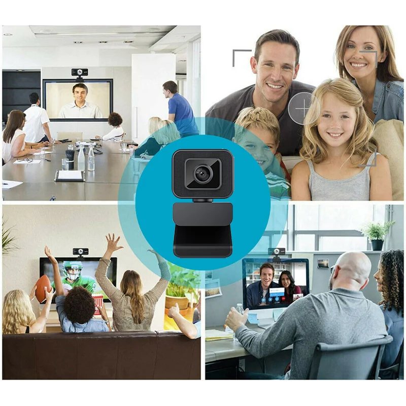 V24 Full HD de Vídeo de cámara web de alta definición de 1080P de la Cámara Webcam USB de Enfoque Manual Equipo Cámara Web Con Micrófono Para PC Portátil 4