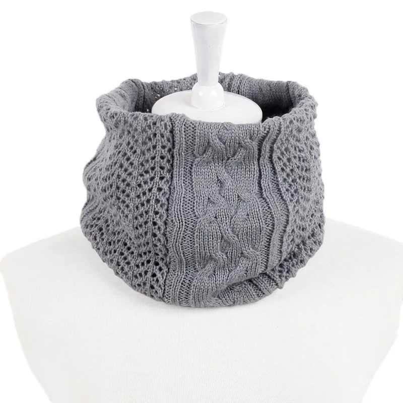 Invierno Unisex de Punto Bufandas Lic Anillo Hembra Collar de Cuello Bufanda más caliente de los Hombres de la Mujer Crochet Anillo de España Bufandas de Bucle Para Dama 4