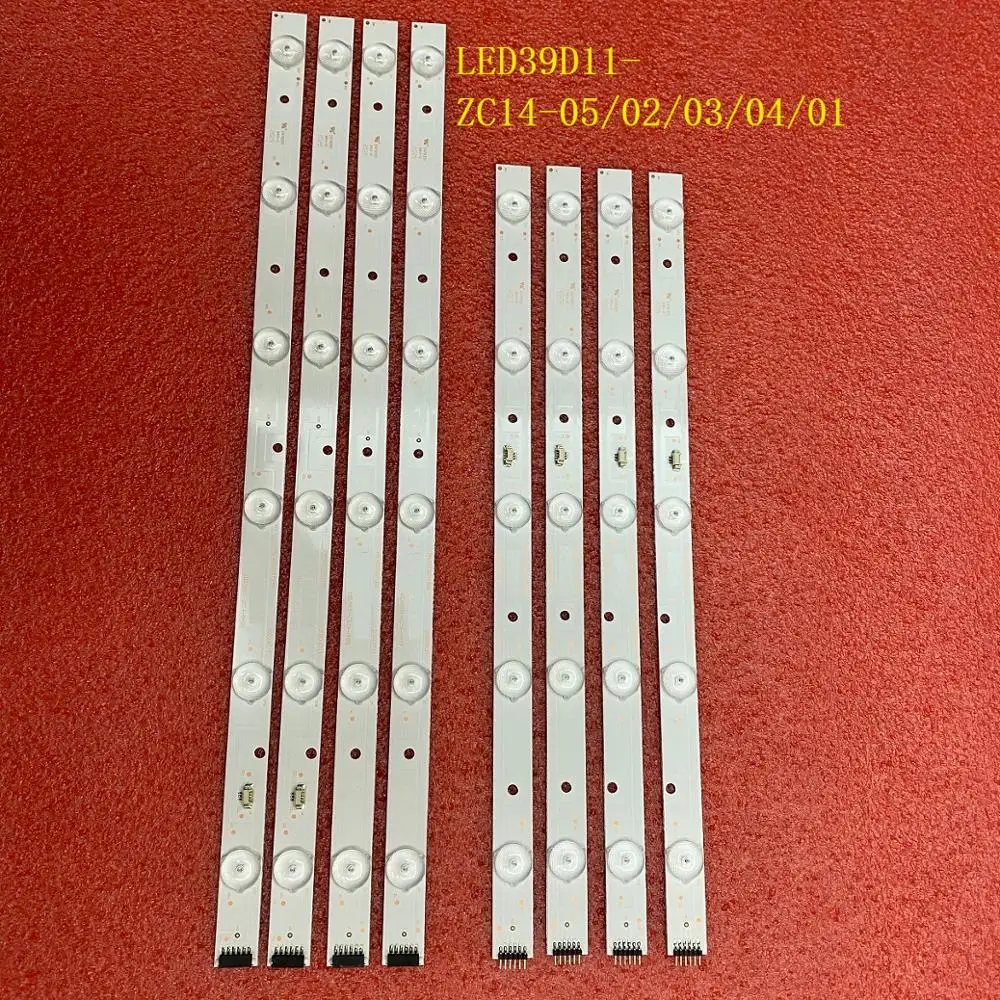8pcs/set de la Retroiluminación LED de la tira para LE39PUV3 39DU3000 LED39D11-ZC14-05 LED39D11-ZC14-02 LED39D11-ZC14-03 LED39D11-ZC14-04 ZC14-01 4