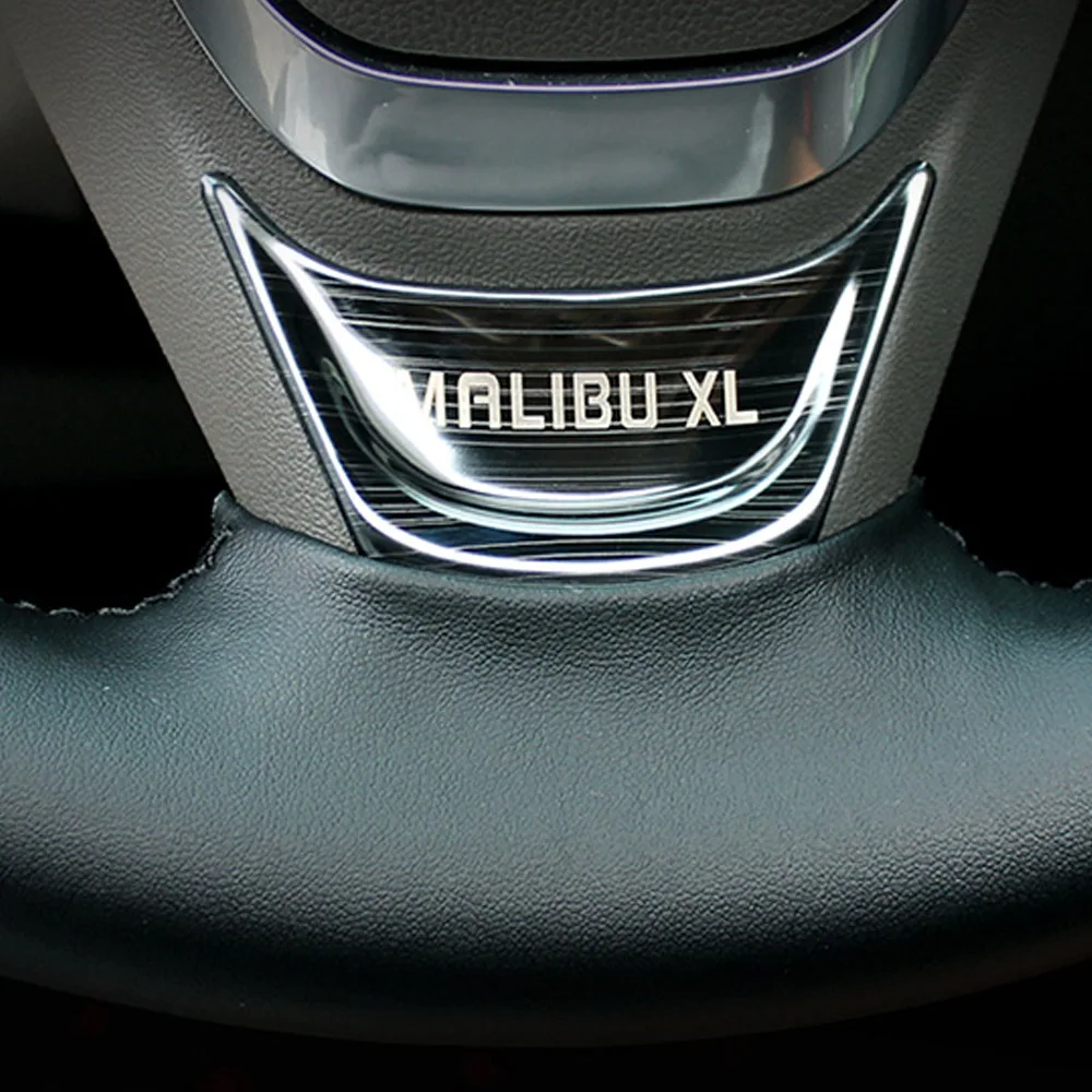 Volante de auto Etiqueta de Lentejuelas para Chevrolet Malibu XL 2016 2017 2018 2019 Carstyling Decorativos de Interior de la Cubierta de la etiqueta Engomada 4