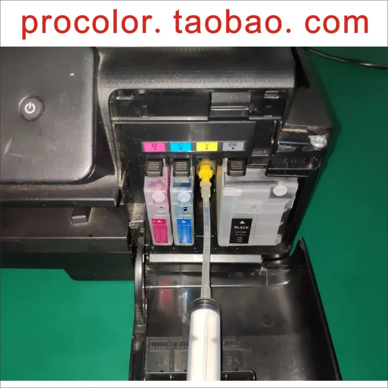 Limpieza de cabezal de impresión limpiador líquido de recarga Herramienta para el hermano LC3619 LC3617 MFC-J2330DW MFC-J2730DW MFC-J3530DW MFCJ-3930DW impresora 4