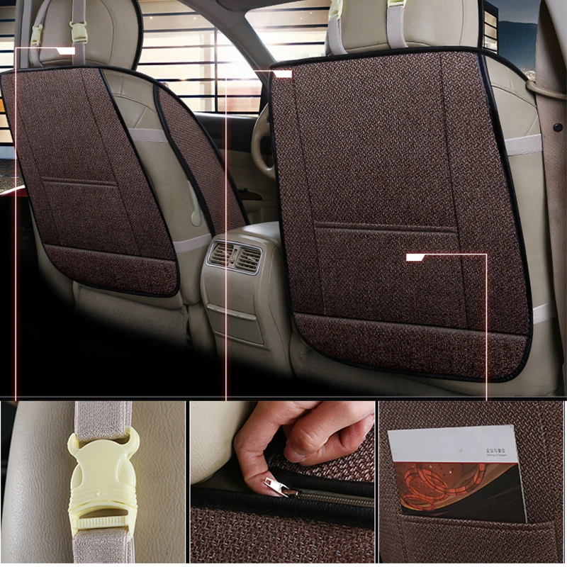 KADULEE lino asiento de coche cubierta de prado 150 120 prius 20 30 rav4 recaro renault camry 40 50 Auto accesorios coche-estilo de los asientos del coche 4