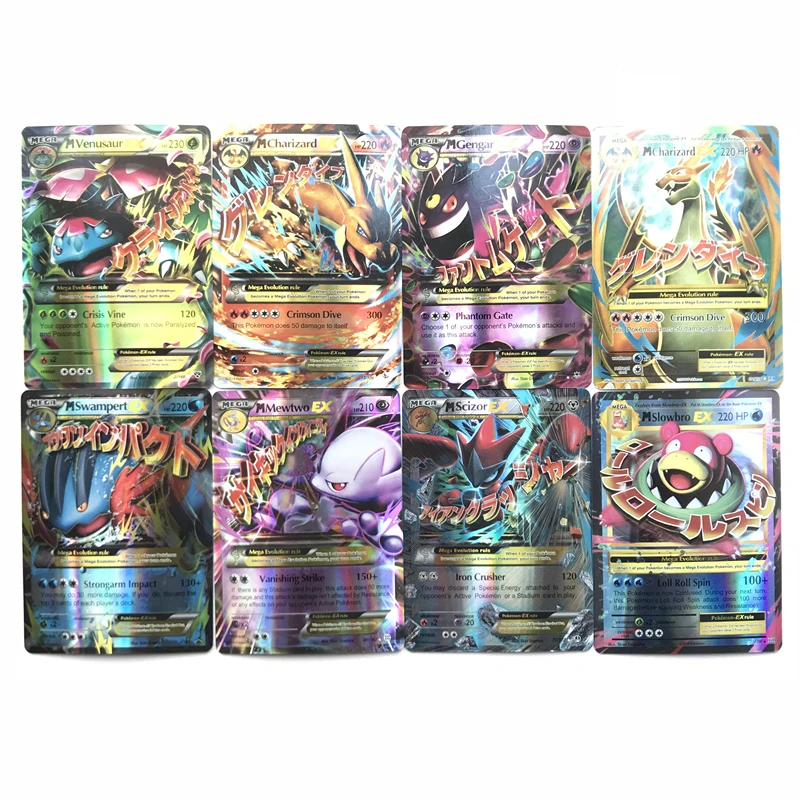60pcs/Caja de Tarjetas Pokemon Mega Monstruo de cartas coleccionables de POKÉMON: el Sol y la Luna Evoluciones de Refuerzo Cuadro de cartas Coleccionables Juguetes Para los Niños 4