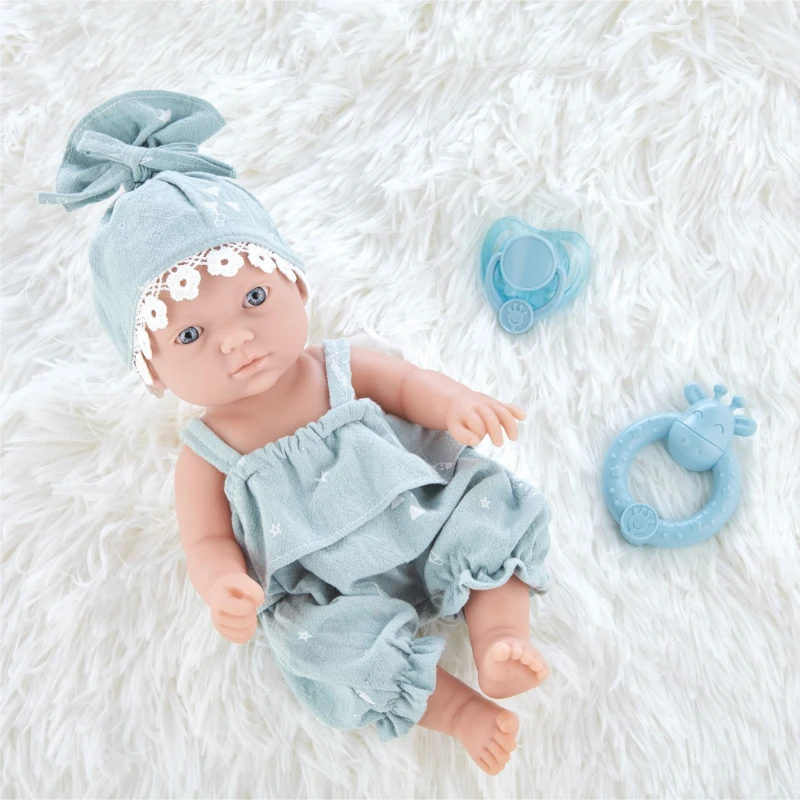10 Pulgadas Lindo Bebé Reborn Muñecas De Silicona Realista De Los Recién Nacidos Muñeca Juguetes Para Niñas Mini Suave Bebe Reborn Niño Para Regalos De Cumpleaños 4