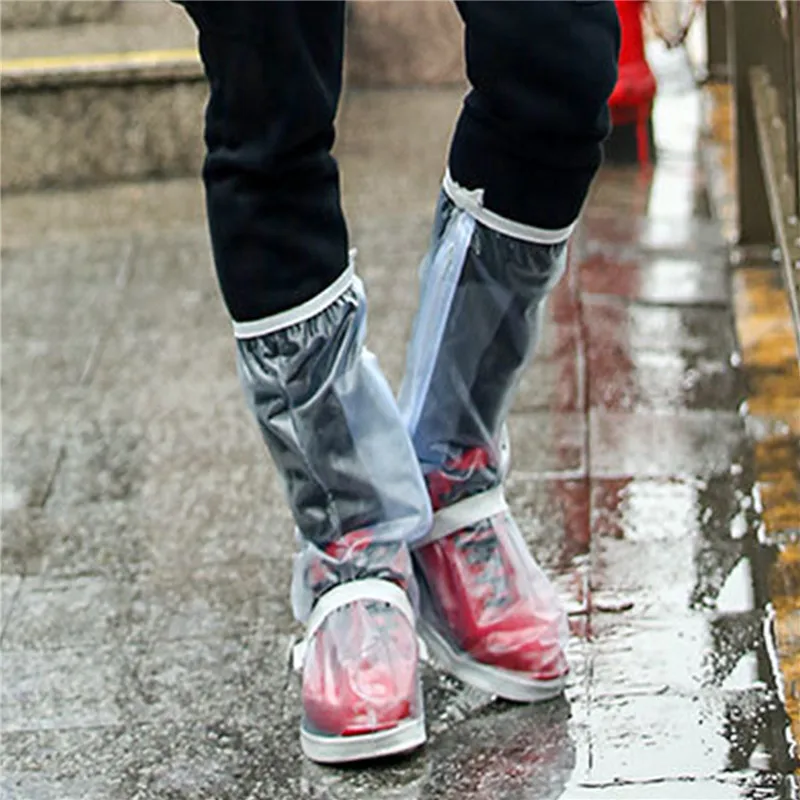 Reutilizables Lluvia Calzado Impermeable Cubre-Zapatos Para Moto Ciclismo Bici de Arranque de la Lluvia al aire libre para los Zapatos En Arroyo de Lluvias Nevando 4