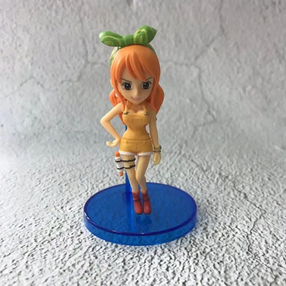 Anime One Piece WCF Luffy Nami, Usopp Tony Tony Chopper, Brook PVC Figura de Acción Modelo de la Colección de los Niños Juguetes de Regalo la Muñeca 5pcs/set 4