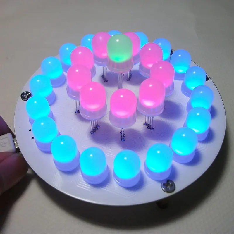 Kit de BRICOLAJE de Control Táctil LED RGB Aurora de la Torre de Luz Cubo 51 SCM Electrónica Diy Kits de 4