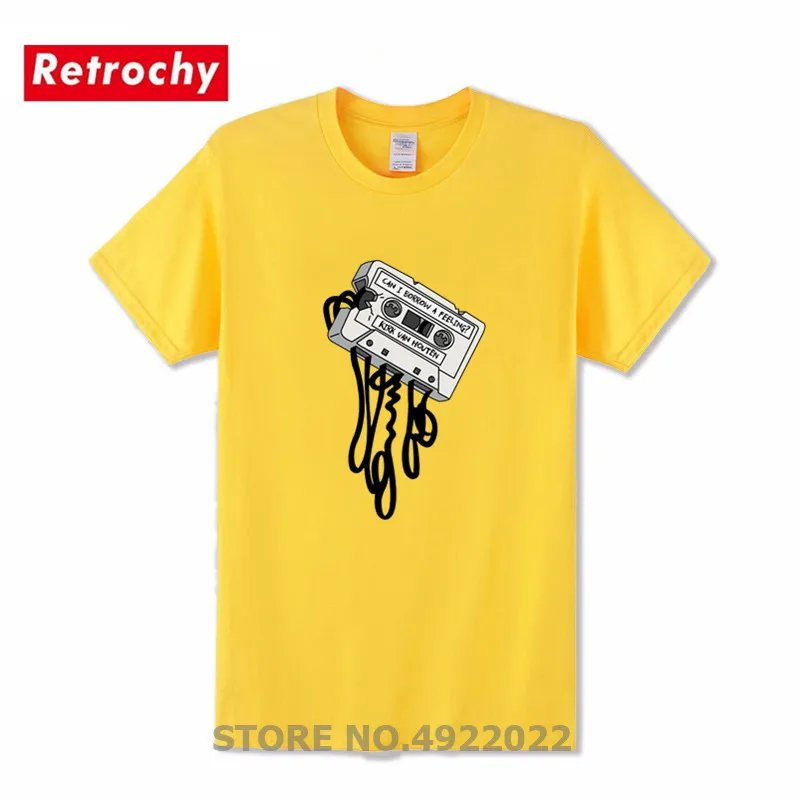 Puedo pedir Prestado Un Sentimiento de T-Shirt de la ropa vintage nunca te olvides de cinta magnética disco de cassette disco camiseta Divertida Cinta de cassette de la camiseta de la 4