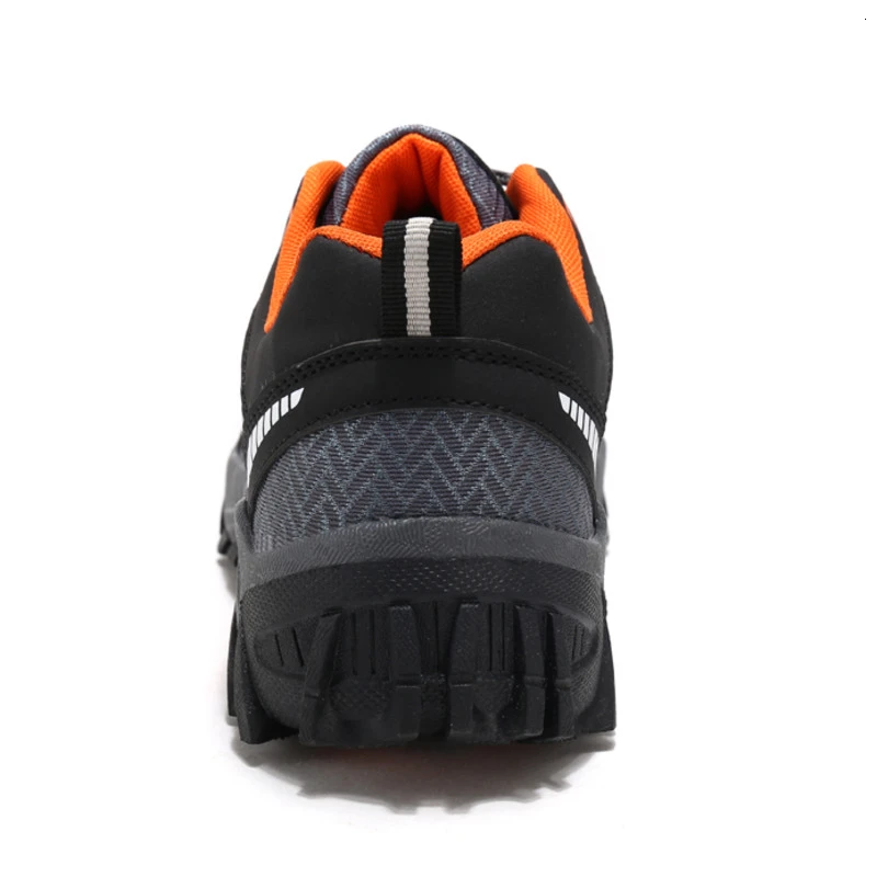 AFFINEST 2019 los Hombres del Deporte de los Zapatos de la Luz de la PU de Cuero de Deportes al aire libre Zapatos Negro antideslizante de Jogging Zapatillas de deporte de los Hombres Caminar Ejecución de Pisos 4