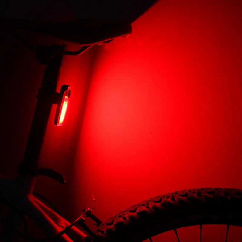 Pack de 2 USB Recargable Bicicleta de Luz de la Cola, Ultra Brillante Trasera de la Bicicleta de Seguridad de las Luces Estroboscópicas, se Adapta a Cualquier bicicleta de Carretera O Cascos 4