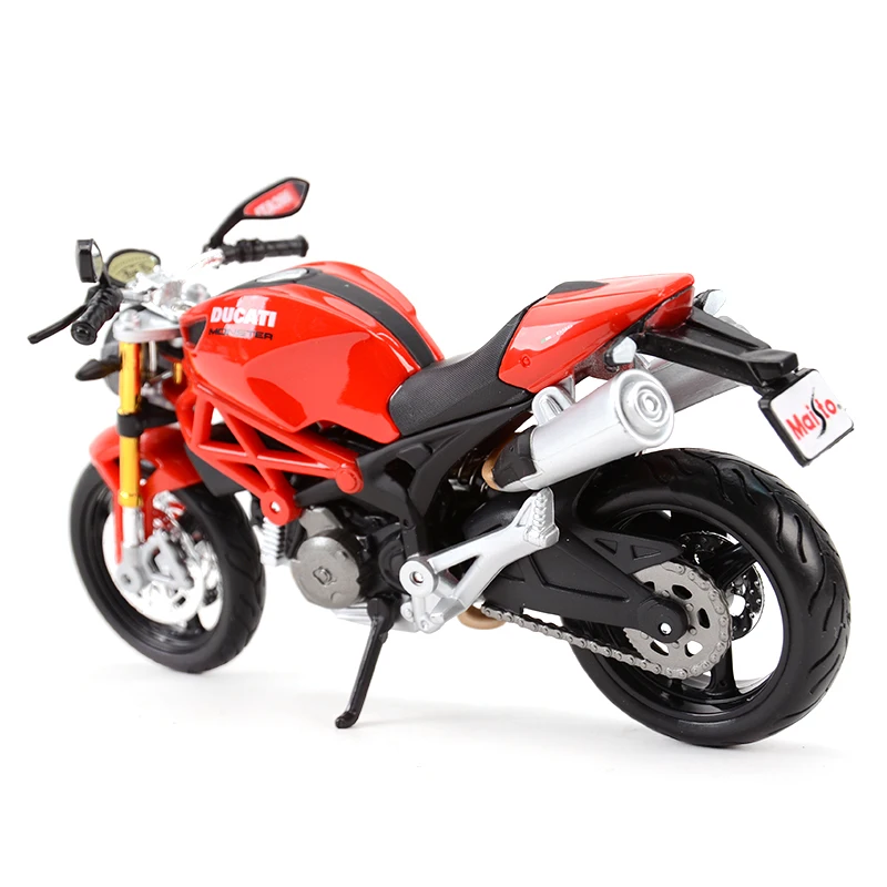 Maisto 1:12 Ducati Monster 696 Rojo Fundición De Vehículos Coleccionables Hobbies Modelo De Moto De Juguetes 4