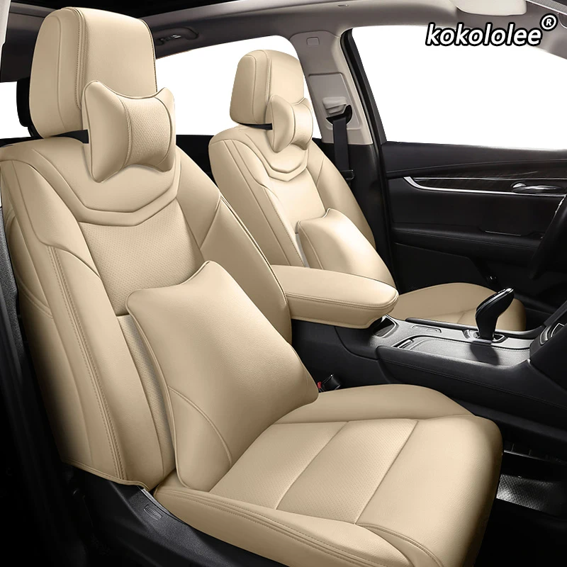 Kokololee Personalizado de Cuero, asiento de coche cubierta Para Toyota 86 Previa Sienna Venza Fortuner Fj CRUISER MARCA IZOA Avalon YARiS Verso VIO 4