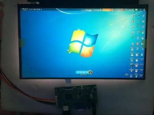 Yqwsyxl kit para B173HAN01.4 HDMI + VGA LCD LVDS EDP Controlador Controlador de la tarjeta de 4