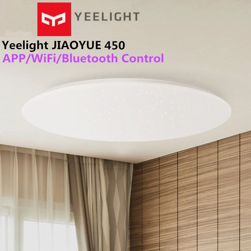 Youpin Yeelight 450 luz de techo del led Inteligente a Prueba de Polvo Bluetooth App de Control de la luz de techo Mijia elegante y moderna, las luces del techo 4