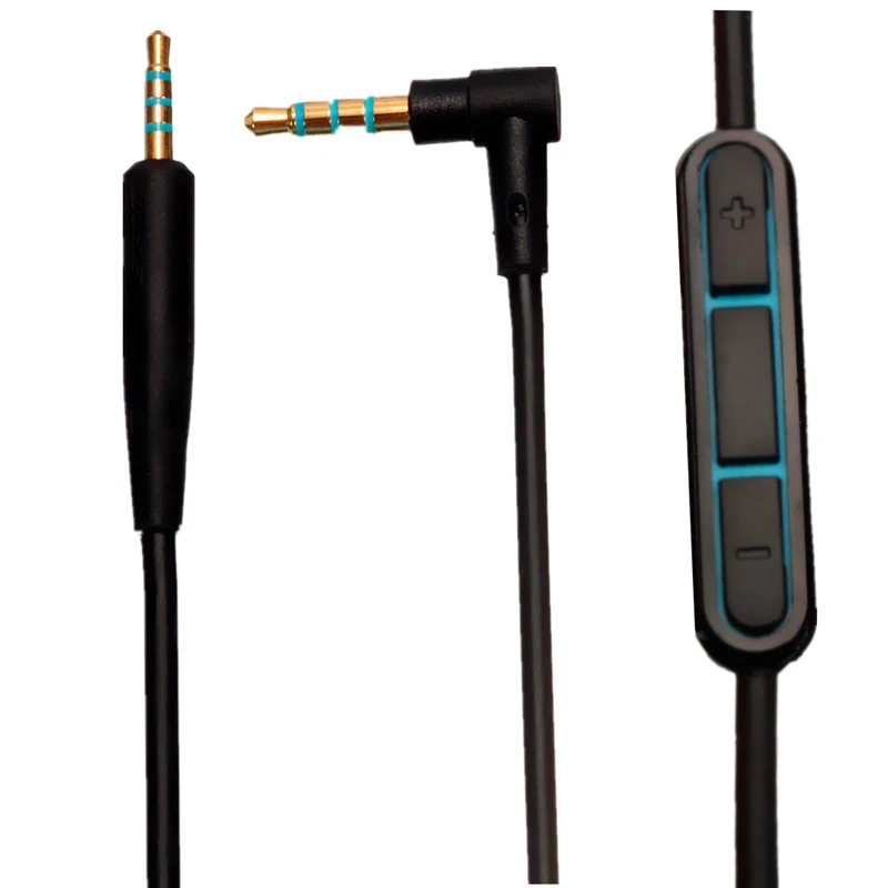 Recién Llegado de 1,5 m de Reemplazo de Audio de 2.5 a 3.5 mm Cable De Bo-se el Confort y la Tranquilidad QC25 de Auriculares MICRÓFONO Con Controlador Para apple 4