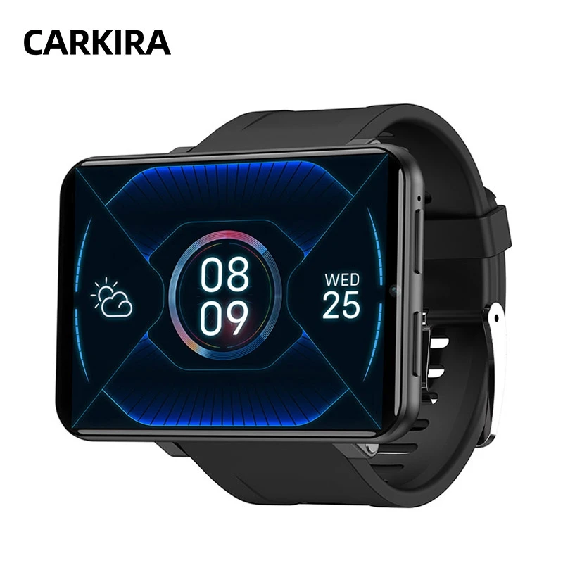 Carkira 2020 4G SmartWatch 32GB GPS Wifi Android 7.1 Cámara de 5MP 2700mAh Gran Pantalla de reloj Inteligente Hombres Mujeres DM100 Pulsera de Fitness 4