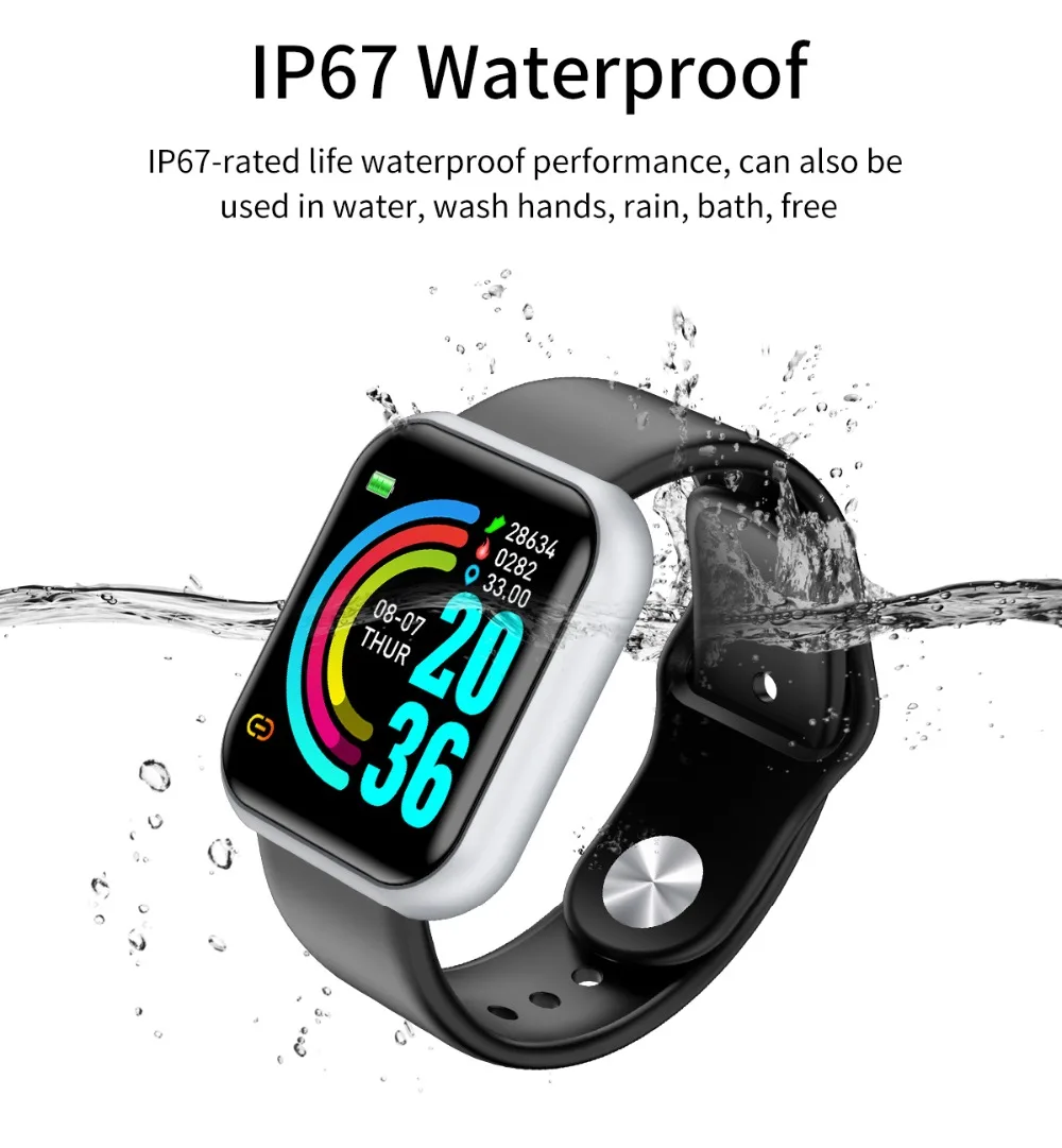 2021 Reloj Inteligente de la Aptitud de la Pulsera de seguimiento de Actividad de Monitor de Frecuencia Cardíaca presión Arterial Bluetooth Reloj para ios, Android VS B57 B58 4