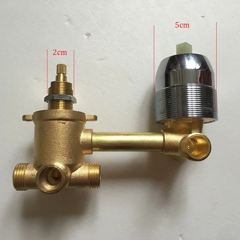 MTTUZK Oculta 2/3/4/5 Formas de salida de agua de latón grifo de ducha de tornillo o de intubación de Cobre cabina de ducha cuarto de baño con ducha válvula de mezcla 4